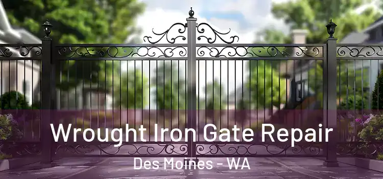 Wrought Iron Gate Repair Des Moines - WA